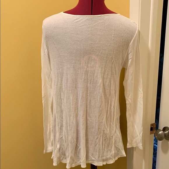 Kenzie Elegant White Long Sleeve Top - Picture 5 of 10
